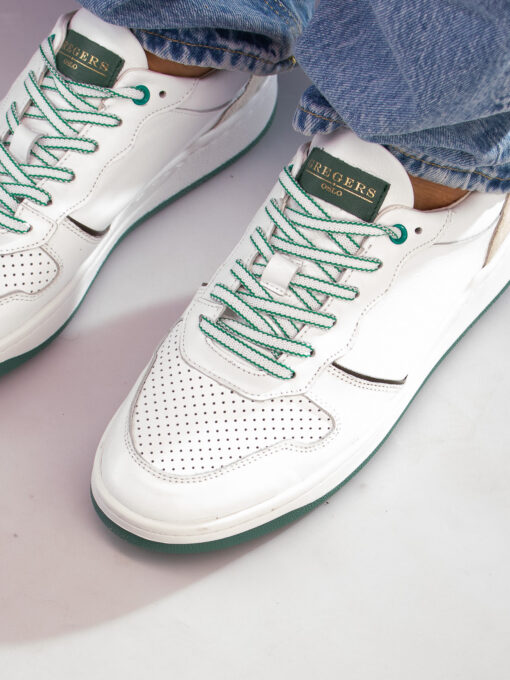 Gregers Clay leather - white green - Bilde 9