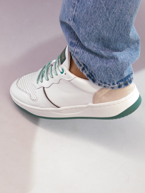 Gregers Clay leather - white green - Bilde 6