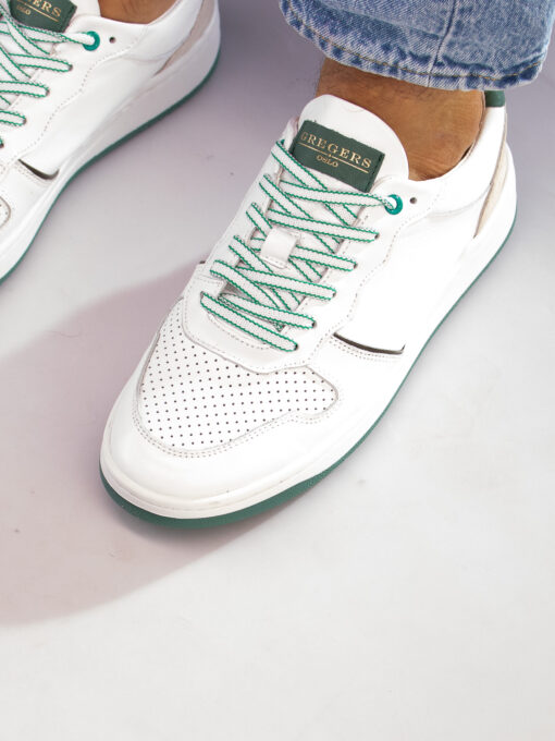Gregers Clay leather - white green - Bilde 5
