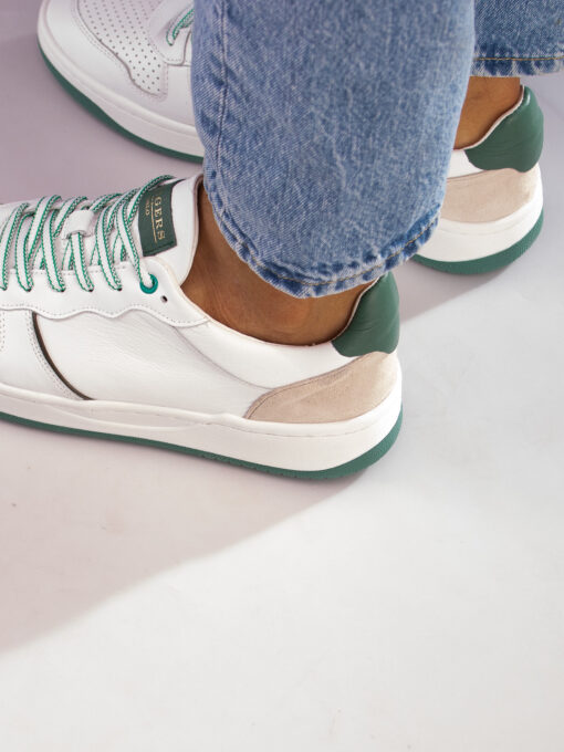 Gregers Clay leather - white green - Bilde 4
