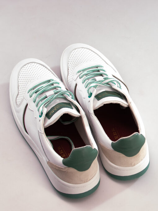 Gregers Clay leather - white green - Bilde 3