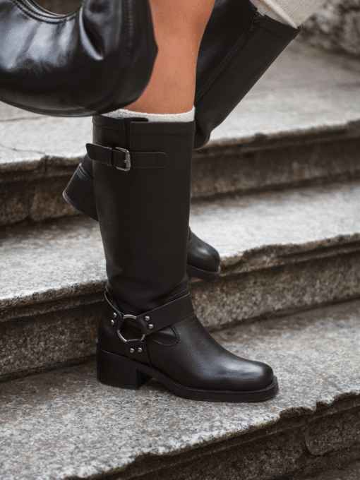 Roberto Rosso Camperos high buckle - black - Bilde 5