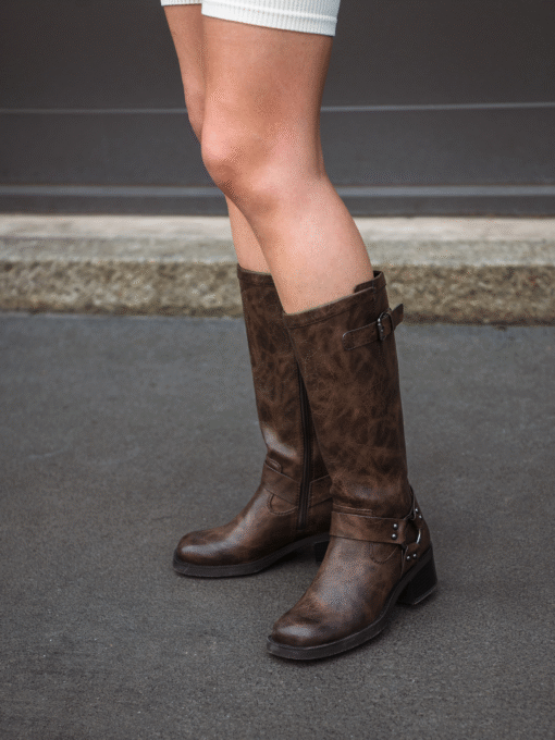 Roberto Rosso Camperos high buckle - brown - Bilde 8