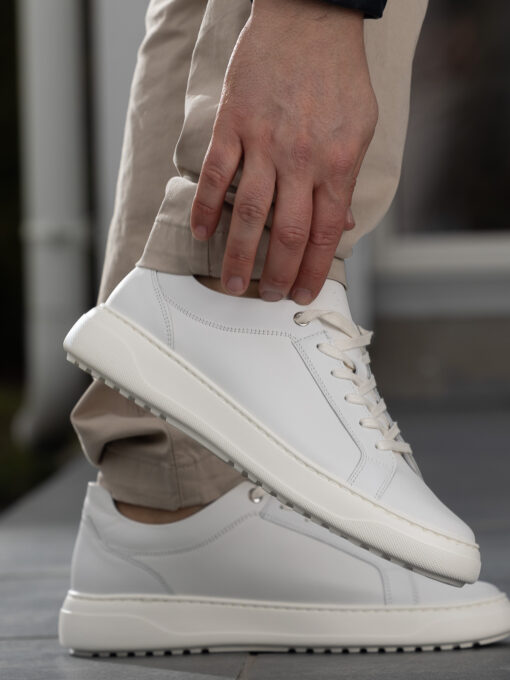 Gregers Avenue light leather - white - Bilde 6