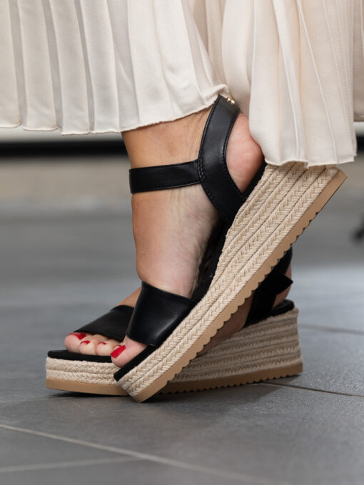Roberto Rosso Lili Wedge - black - Bilde 6