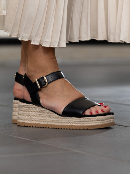 Roberto Rosso Lili Wedge - black - Bilde 11