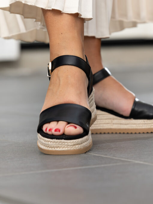 Roberto Rosso Lili Wedge - black - Bilde 10