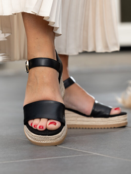 Roberto Rosso Lili Wedge - black - Bilde 9