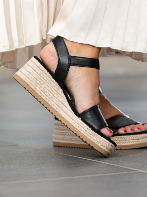 Roberto Rosso Lili Wedge - black - Bilde 8