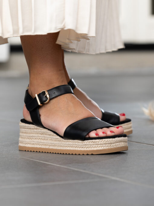 Roberto Rosso Lili Wedge - black - Bilde 7
