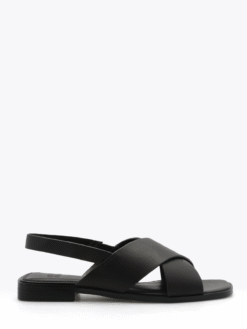 Roberto Rosso Cross Sandal Leather - black
