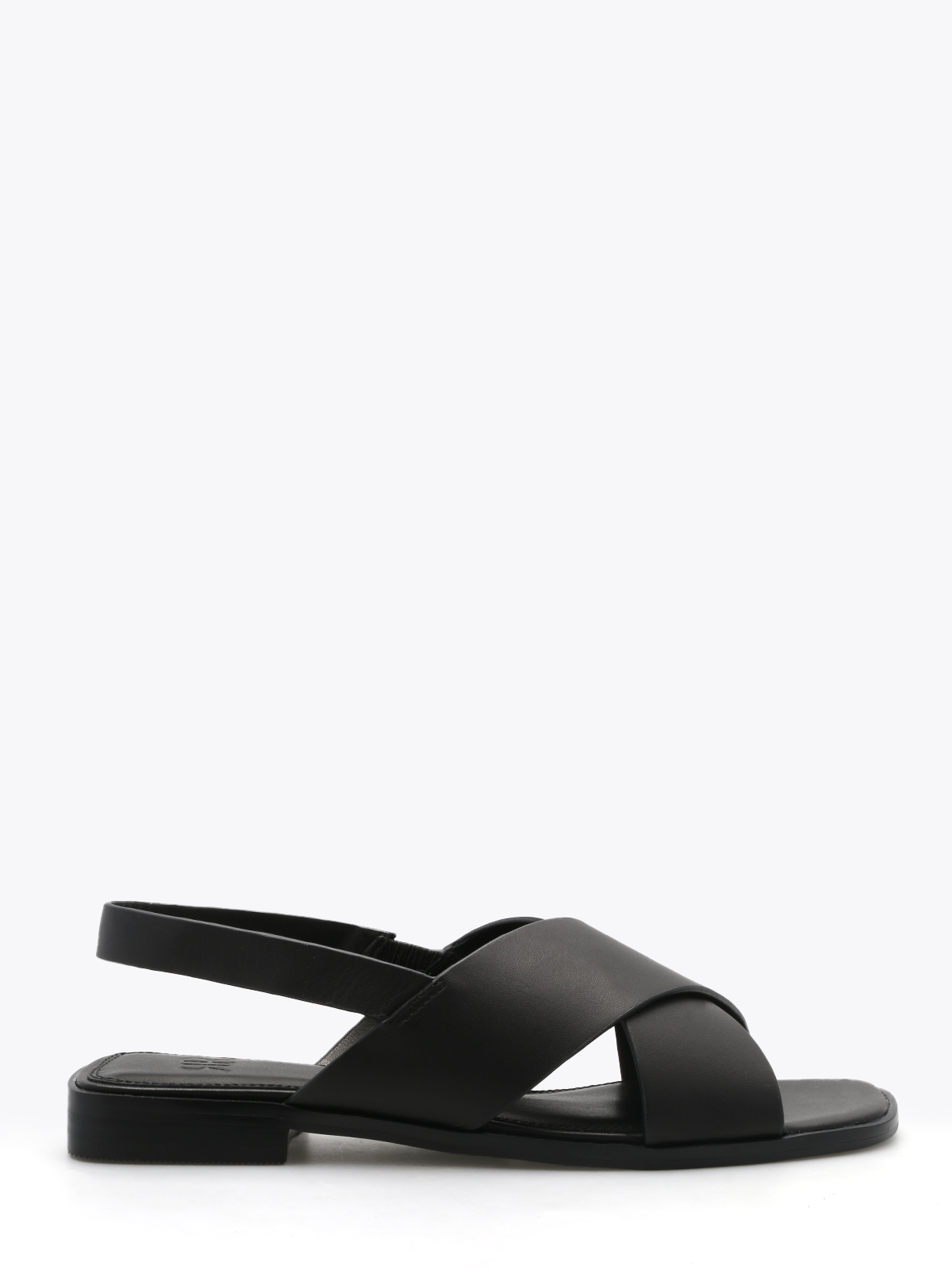 Roberto Rosso Cross Sandal Leather - black
