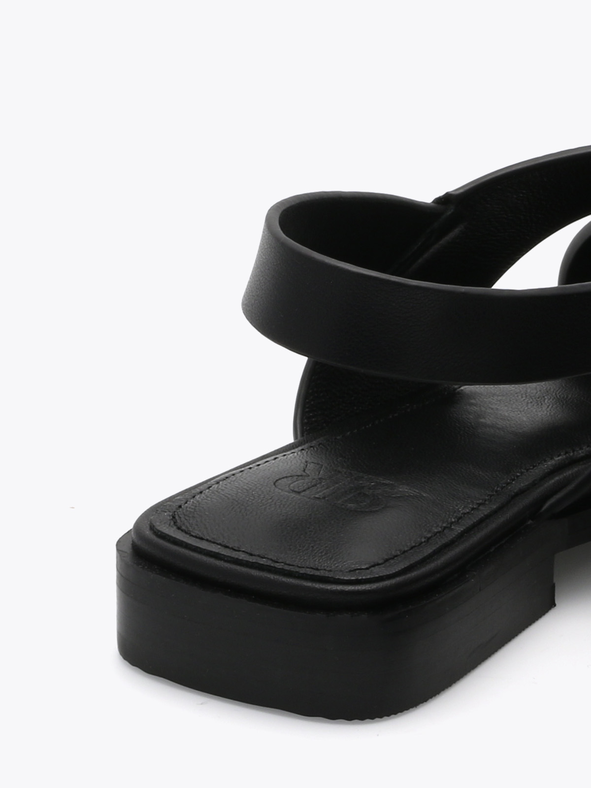 Roberto Rosso Cross Sandal Leather - black - Bilde 4