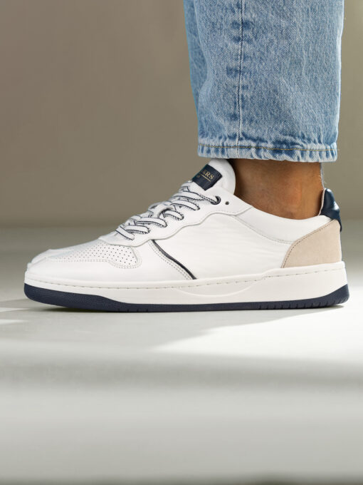 Gregers Clay leather - white blue - Bilde 2