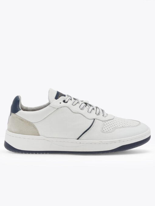 Gregers Clay leather - white blue