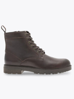 Gregers Kenny leather boot m/zip - brown