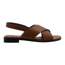 Roberto Rosso Cross Sandal Leather - cognac
