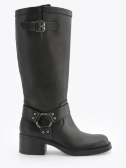 Roberto Rosso Camperos high buckle - black