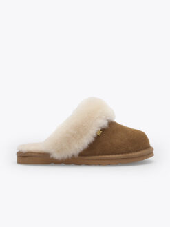 Roberto Rosso Sheepskin slipper - cognac