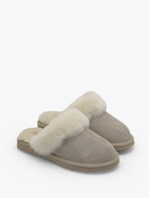 Roberto Rosso Sheepskin slipper - light-grey - Bilde 2