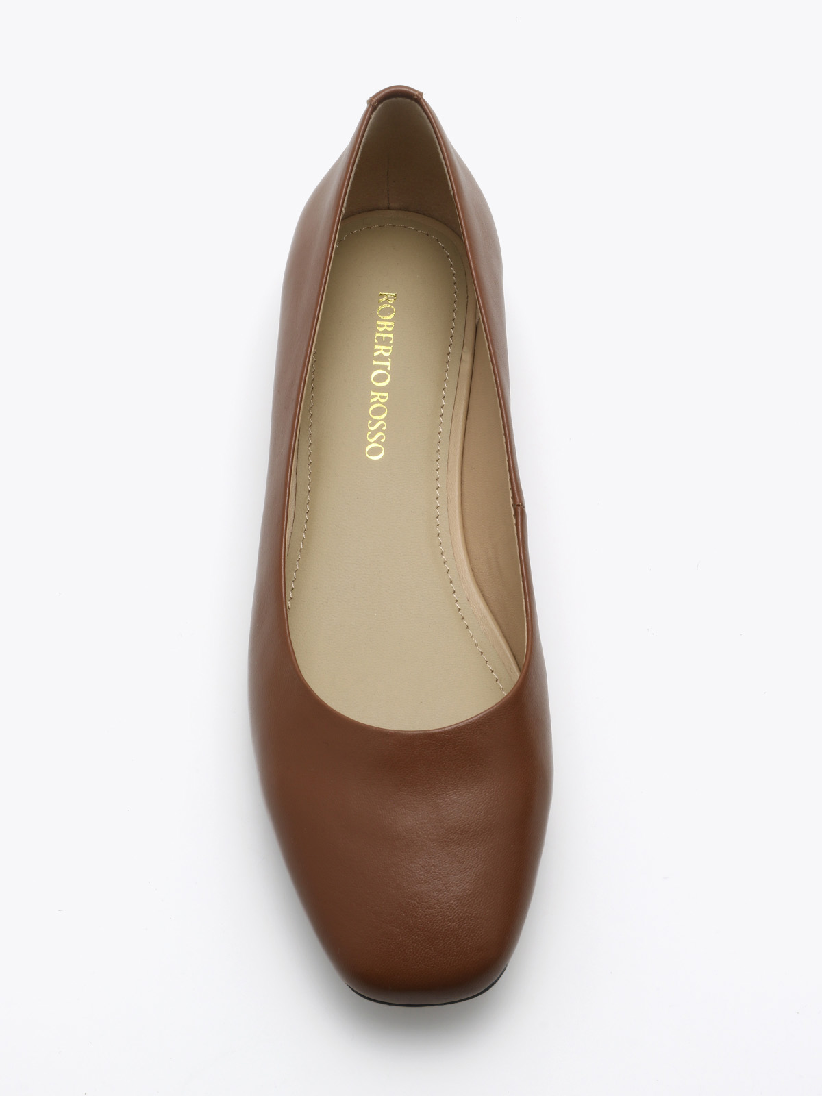 Roberto Rosso Trieste Ballerina Leather - cognac - Bilde 3