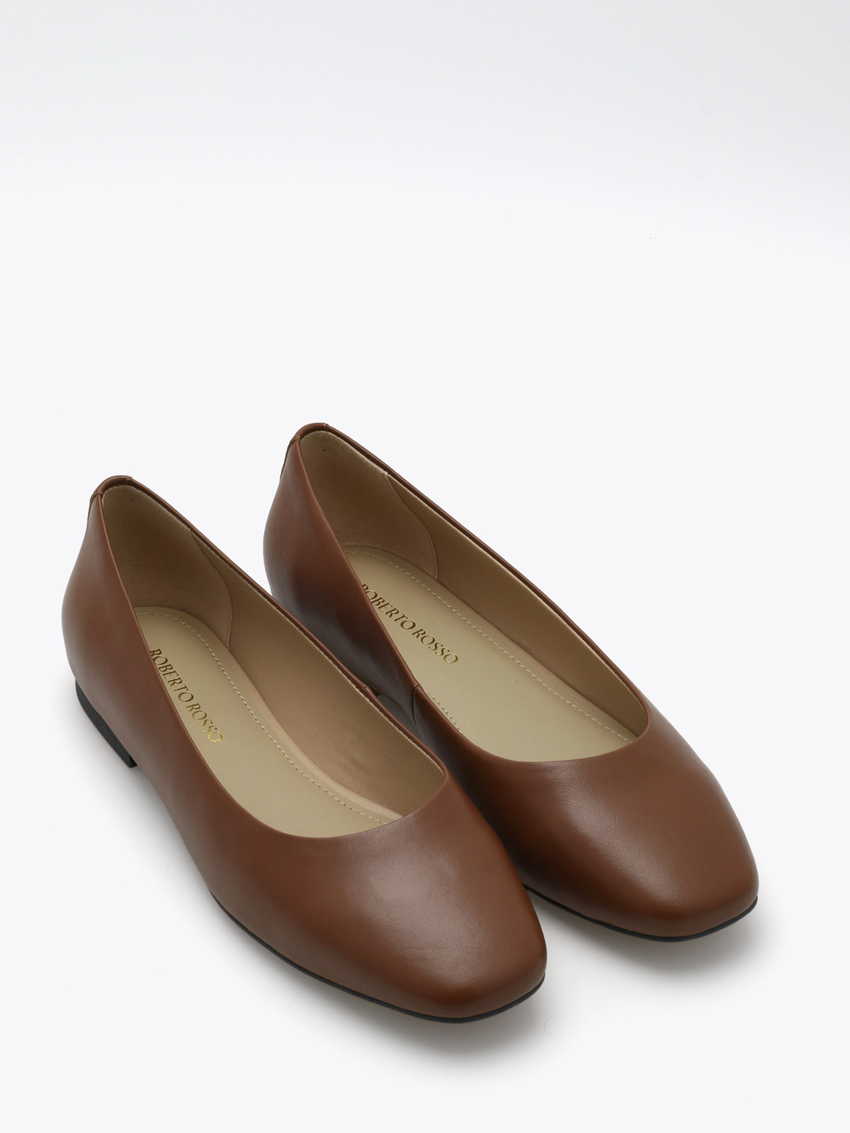 Roberto Rosso Trieste Ballerina Leather - cognac - Bilde 2