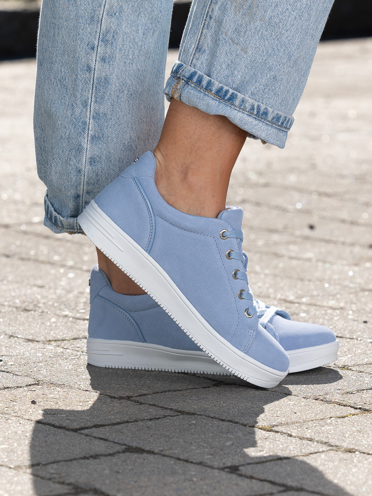 Roberto Rosso Gorbio low suede - blue - Bilde 6