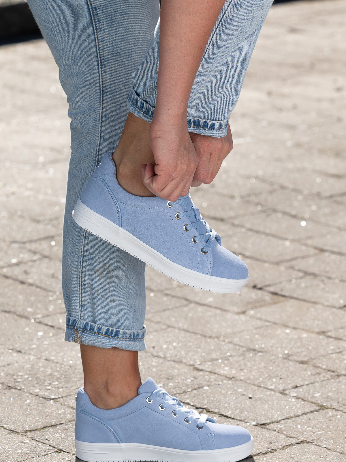 Roberto Rosso Gorbio low suede - blue - Bilde 5