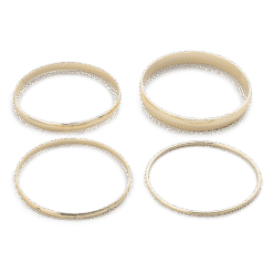 Roberto Rosso Bangle Set (4pcs) - gold-metallic