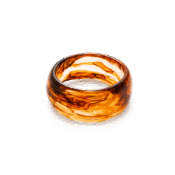 Roberto Rosso Swirl Bangle - amber
