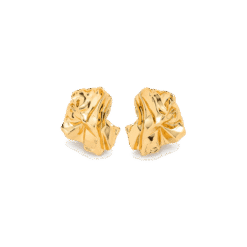 Roberto Rosso Organic Sculpt Stud Earrings - gold-metallic