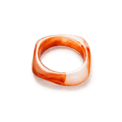 Roberto Rosso Swirl Bangle - coral