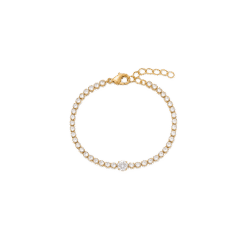 Roberto Rosso Tennis bracelet - gold-metallic