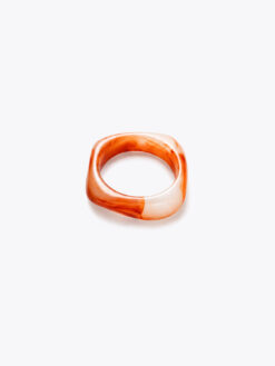 Roberto Rosso Swirl Bangle - coral