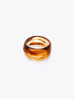 Roberto Rosso Swirl Bangle - amber