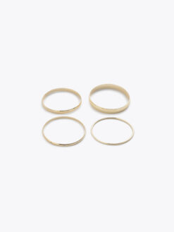 Roberto Rosso Bangle Set (4pcs) - gold-metallic