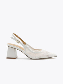 Roberto Rosso Pia Slingback lace - white
