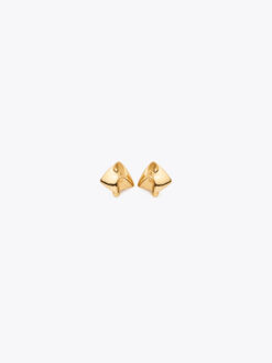 Roberto Rosso Puff Sculpt Stud Earrings - gold-metallic