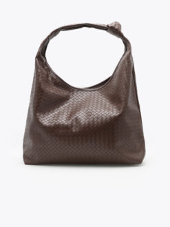 Roberto Rosso Woven hobo bag - dark-brown