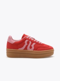 Roberto Rosso Stella Platform Sneaker - red