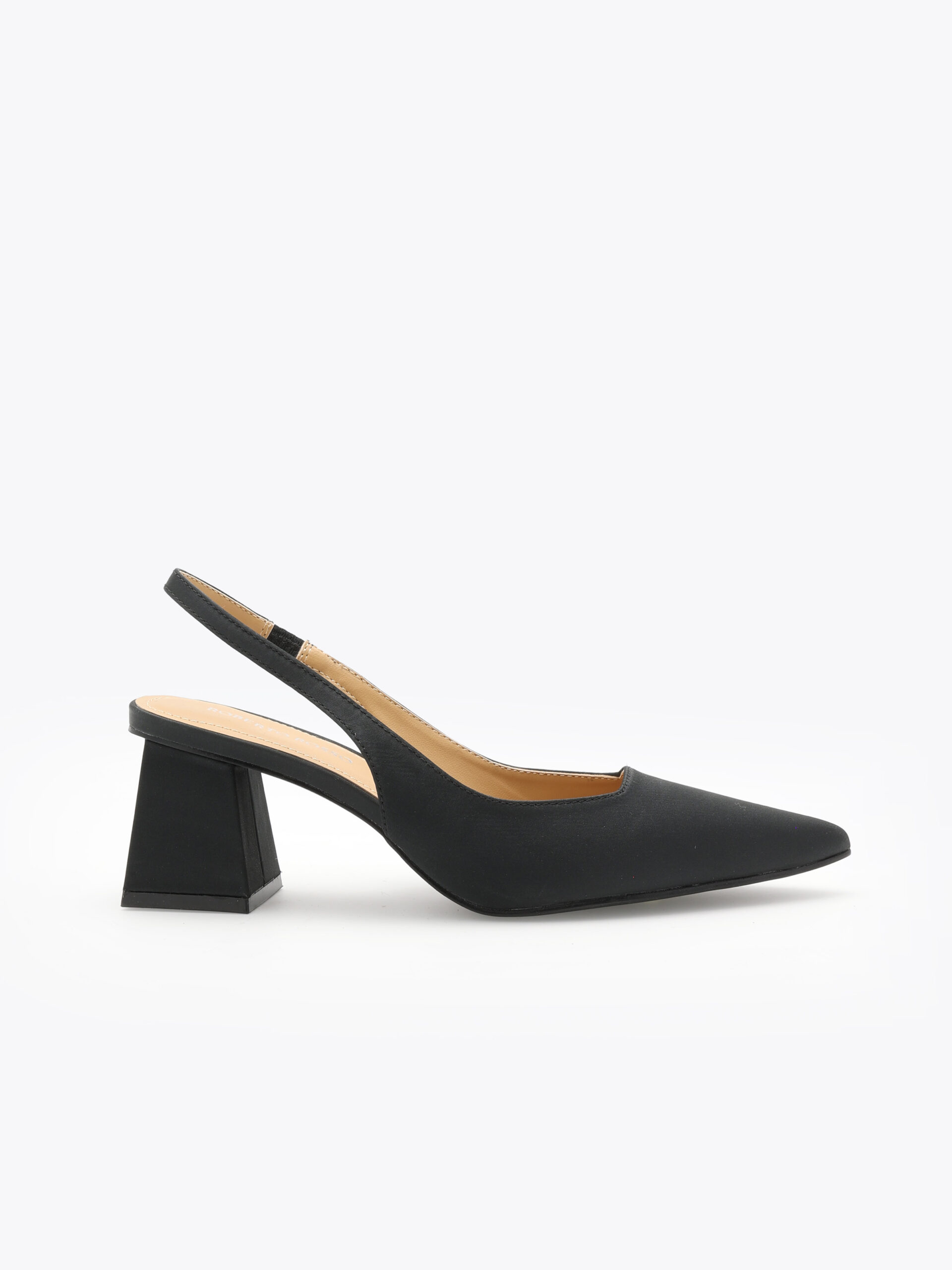 Roberto Rosso Pia Sling-back Satin - black