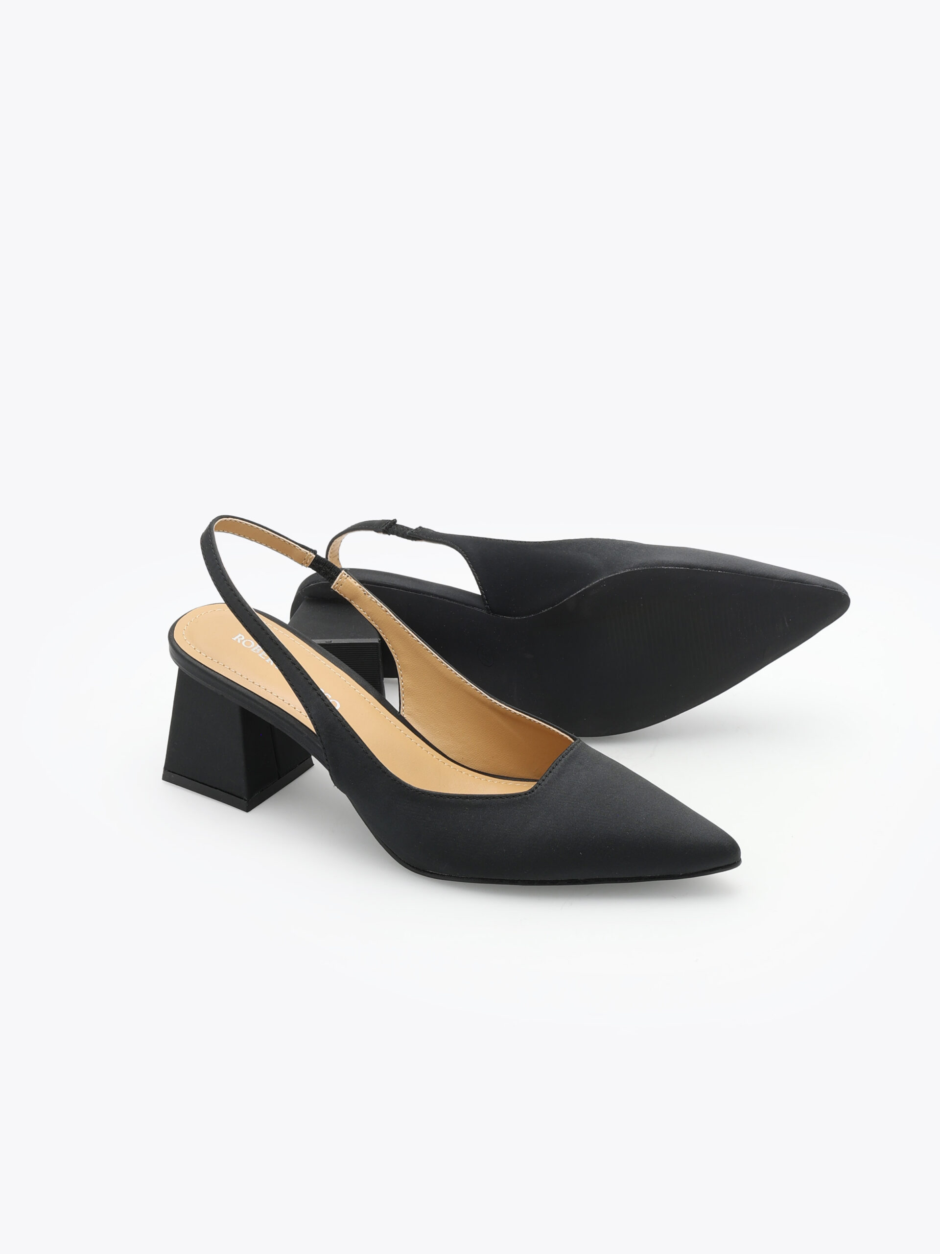 Roberto Rosso Pia Sling-back Satin - black - Bilde 5