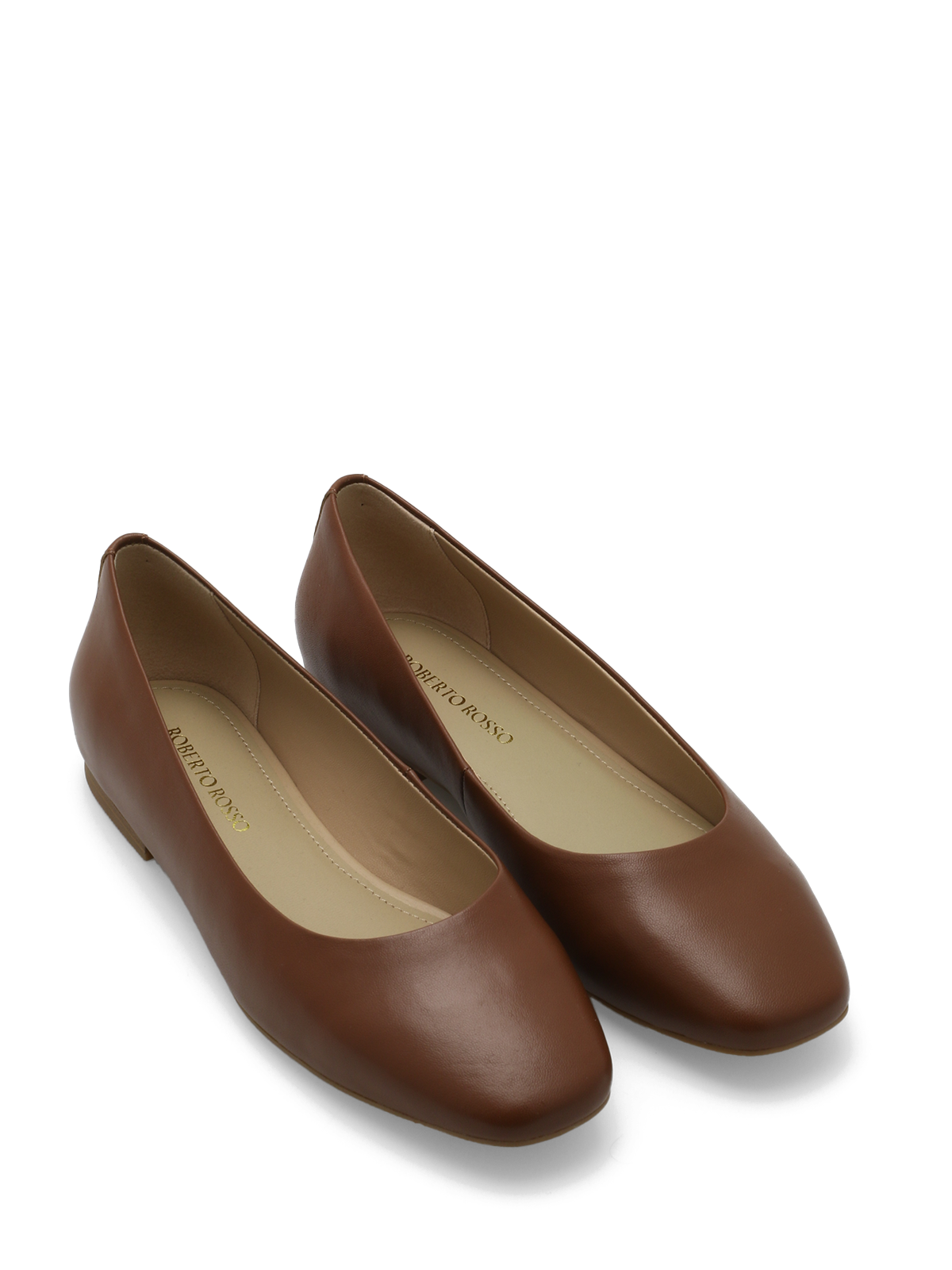 Roberto Rosso Trieste Ballerina Leather - cognac - Bilde 2