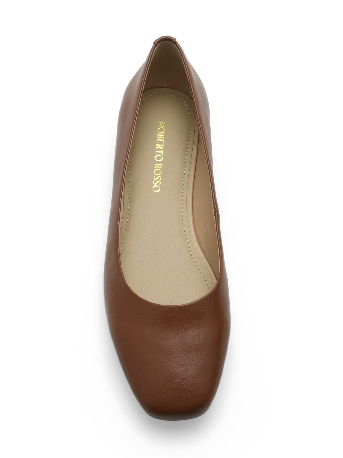 Roberto Rosso Trieste Ballerina Leather - cognac - Bilde 4